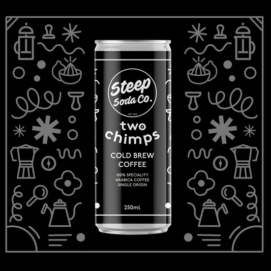 Steep Soda Co x Two Chimps Cold Brew Coffee