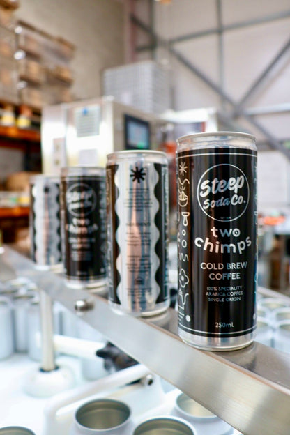 Steep Soda Co x Two Chimps Cold Brew Coffee