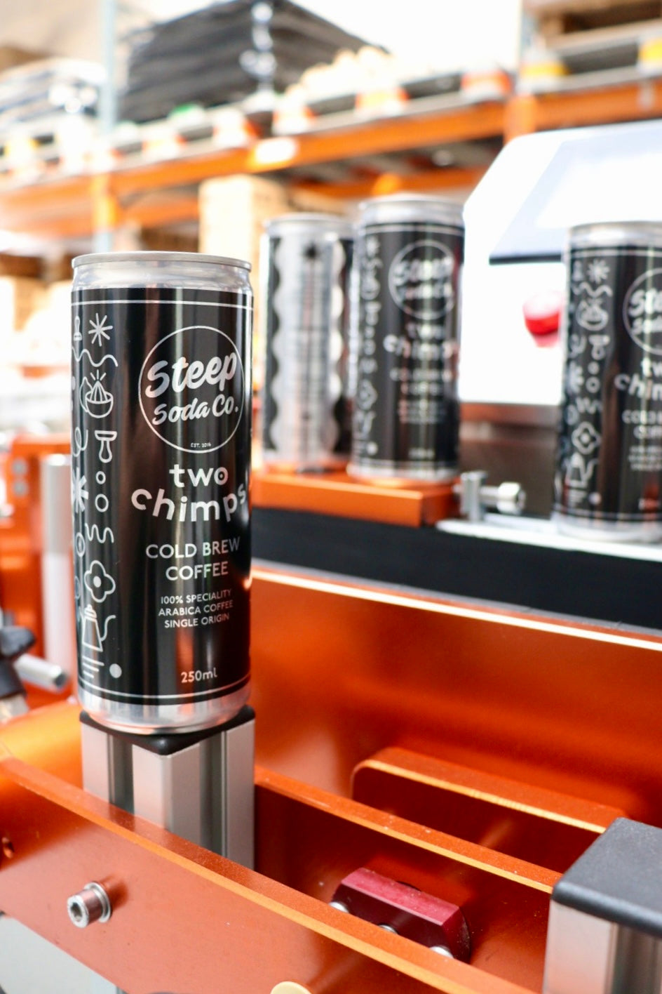Steep Soda Co x Two Chimps Cold Brew Coffee