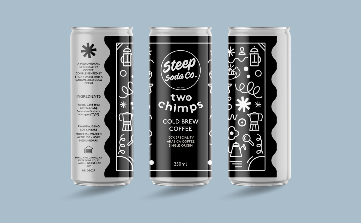 Steep Soda Co x Two Chimps Cold Brew Coffee