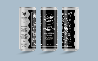 Steep Soda Co x Two Chimps Cold Brew Coffee